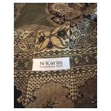 DR - N-Karim Pashmina Shawl 66-Inch Length - 100% Pashmina and Assorted Beaded Necklaces