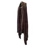 Karen Kane Knit Cardigan - XL Multicolor Black Brown White