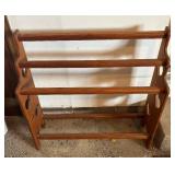 G - Quaint Vintage Wooden Quilt Stand