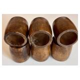 Napkin Holders - 6 Wooden Cylinders & 4 Pine Cone Napkin Holders
