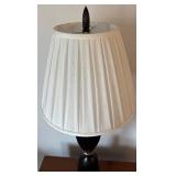 Black Table Lamp & White Shade - 34 in Tall