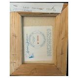 DR - Artistic Interiors Original Oil Painting - Winter Scene with Snowy Pines & Bridge, 8 x 10 in