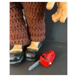 DR - Ventriloquist Dummy Doll 19 in Tall with Tool Belt & Accessories