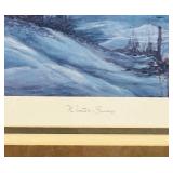 DR - Terry Redlin Winter Snows - Open Edition Framed Print 25.5 x 31 in - Signed