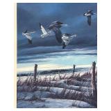 DR - Terry Redlin Winter Snows - Open Edition Framed Print 25.5 x 31 in - Signed