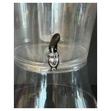 DR - Clear Acrylic Beverage Dispenser with Spigot - 19 in H