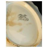 DR - Laughlin Dish & Amberina Candle Holders