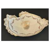 DR - Laughlin Dish & Amberina Candle Holders