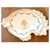 DR - Laughlin Dish & Amberina Candle Holders