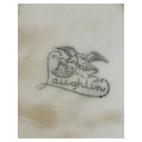 DR - Laughlin Dish & Amberina Candle Holders