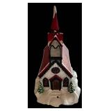 Byron Molds Church with Steeple - Light-Up, 17 in tall x 10 in wide x 14 in long