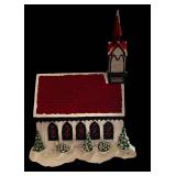 Byron Molds Church with Steeple - Light-Up, 17 in tall x 10 in wide x 14 in long