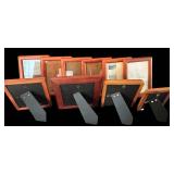 DR - Assorted Photo Frames - Wood Finish (Lot of 11)