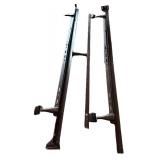 Bed Frame - Queen Size with Center Support Rails & Casters