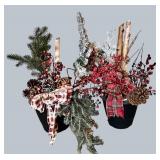 Planter Arrangements with Faux Florals - 30 in Tall (Lot of 2)