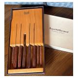 G - Regent Sherwood Knife Set - Stainless Cutlery in Wooden Display Box