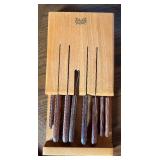 G - Regent Sherwood Knife Set - Stainless Cutlery in Wooden Display Box