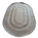 G - Beautiful Braided Oval Area Rug
