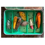 G - Garcia Conolon Fishing Rod, Tackle Box, Lures, Minnow Bucket and More