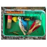 G - Garcia Conolon Fishing Rod, Tackle Box, Lures, Minnow Bucket and More