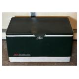 G - Vintage Coleman Steel-Belted Cooler 16 x 28 in Green Ice Chest