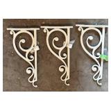 G - Three New Enchanted Garden 14 Inch Brackets