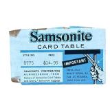 Samsonite Card Table 8775 33.5 in Square 28 in High