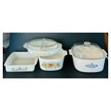 DR - Pyrex Town & Country Divided Dish w/Lid, La Marjolaine L