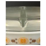 DR - Pyrex Town & Country Divided Dish w/Lid, La Marjolaine L