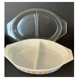 DR - Pyrex Town & Country Divided Dish w/Lid, La Marjolaine L