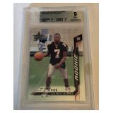 Michael Vick RC Beckett 9 Mint 2001 Leaf Rookies & Stars #115 Football Card