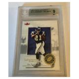 LaDainian Tomlinson RC Beckett 9 Mint 2001 Fleer Authority #113 Rookie Football Card
