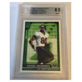 Chad Ochocinco Johnson RC Beckett 8.5 NM-MT+ 2001 Crown Royale #4 Rookie Football Card