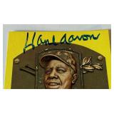 Hank Aaron Autographed National Baseball Hall of Fame Post Card