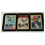 Kirby Puckett 3-Card Plaque w/ Rookie Card