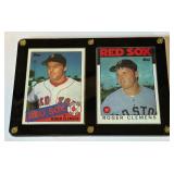 Roger Clemens 2-Card Plaque w/ Rookie Card