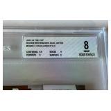 Granlund/Coyle /25 Booklet Dual Auto & Tri-Color Relic RC2013-14 The Cup Rookie Bookmarks #DABGC Beckett Graded 8 / 10 Numbered 07/25 Minnesota Wild Hockey Card