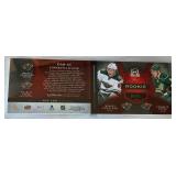 Granlund/Coyle /25 Booklet Dual Auto & Tri-Color Relic RC2013-14 The Cup Rookie Bookmarks #DABGC Beckett Graded 8 / 10 Numbered 07/25 Minnesota Wild Hockey Card
