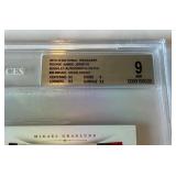 Mikael Granlund RC Auto & Tri-Colored Jumbo Relic /25 2013-14 National Treasiures Booklet #26 Numbered 07/25 Beckett Graded 9 / 9 Minnesota Wild Hockey Card