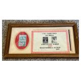 Lou Brock 3,000th Hit Framed Ticket Stub Framed w/ Certificate - August 13, 1979