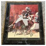 Terrell Owens Autographed 1997 Leaf Authentic Signatures In Plaque Football Card