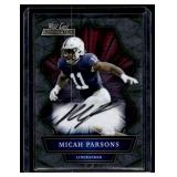 Micah Parsons RC Auto 2021 Wild Card Allumination #ABC-A Rookie Football Card