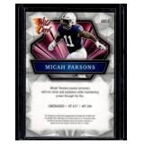 Micah Parsons RC Auto 2021 Wild Card Allumination #ABC-A Rookie Football Card