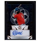 Luke Keaschall Auto /99 RC 2024 Leaf Triniry #CA0LK1 Numbered 60/99 Rookie Minnesota Twins Baseball Card