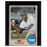 Rod Carew 2nd Year Rookie Cup 1968 Topps #80 Vintage Baseball Card