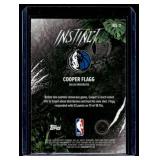 Cooper Flagg RC Insert 2005 Topps Chrome Instinct #INS-11 Rookie Basketball Card