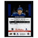 Quinn Hughes RC Foil 2019 Upper Deck Tim Hortons Series #83 Rookie Hockey Card