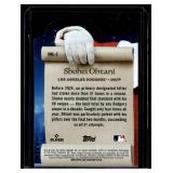 Shohei Ohtani Die CutFoil 2025 ToppsThe Nice List Insert #MNL-2 Baseball Card