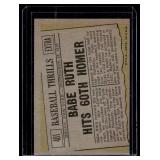 Babe Ruth 1961 Topps #410 Vintage Baseball Card