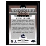 Quinn Hughes RC Bronze Glossy OPC 2019-20 #R-10 Rookie Hockey Card